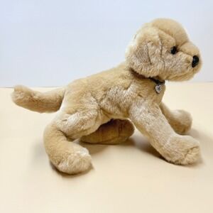 Douglas Cuddle Toys Yellow Lab Puppy Mandy Plush Dog Realistic Retired w/Collar